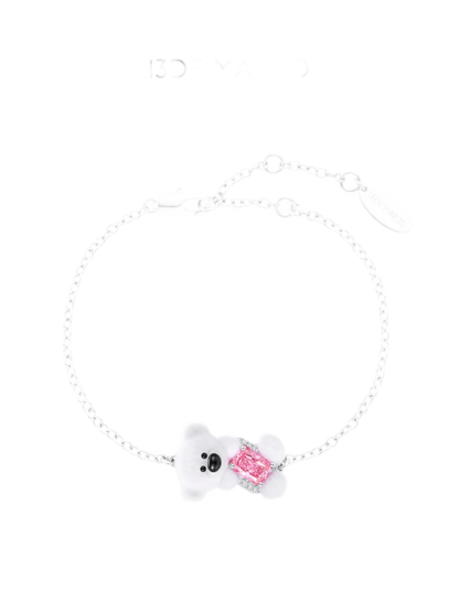 Armband mit beflocktem Zirkonia-Bären