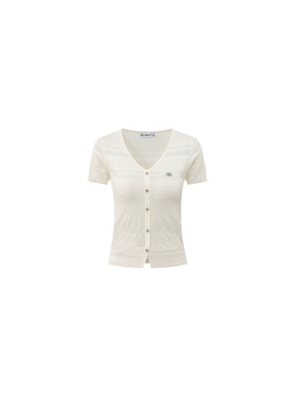 Openwork Knit Tee
