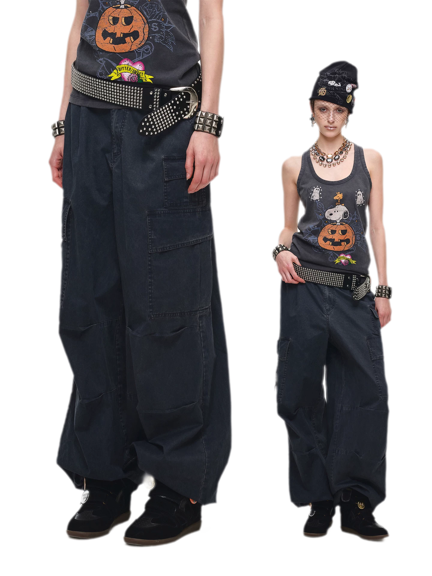 Washed Cargo Pants