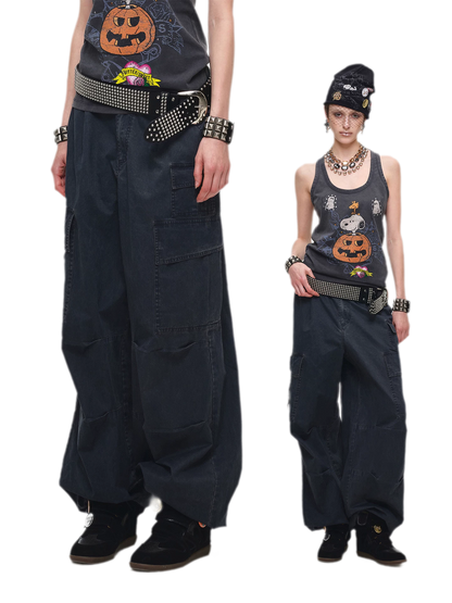 Washed Cargo Pants