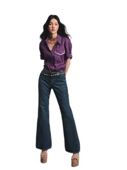 Linen Relaxed Cuff Shirt