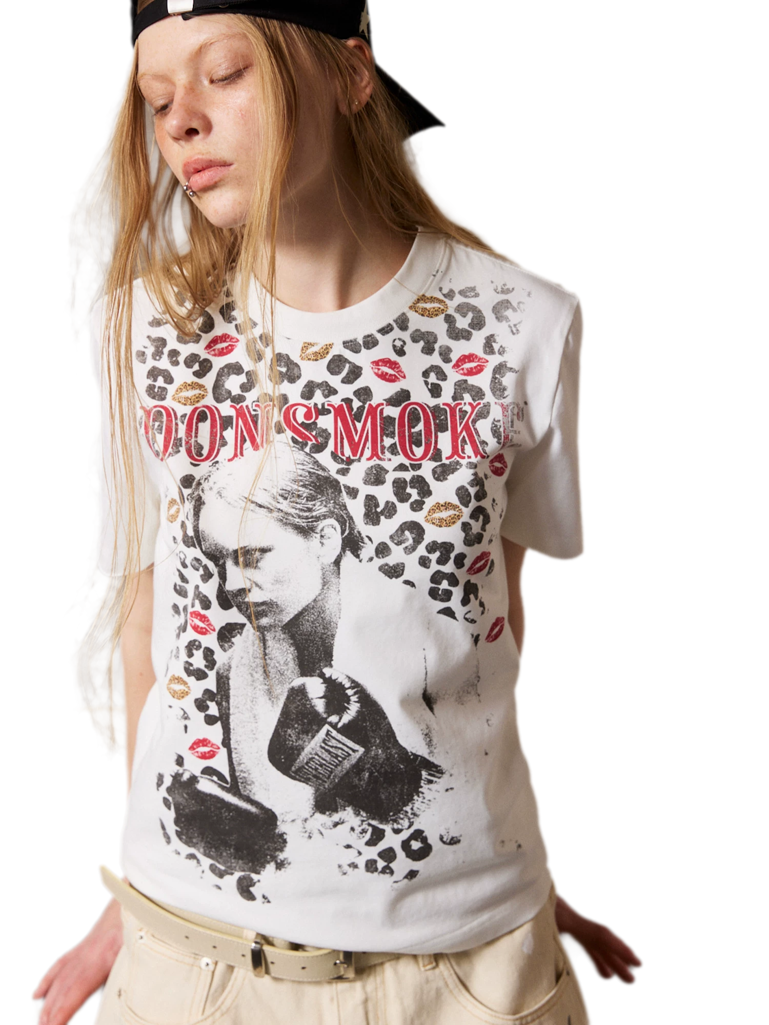Leopard Boxer Graphic T-Shirt