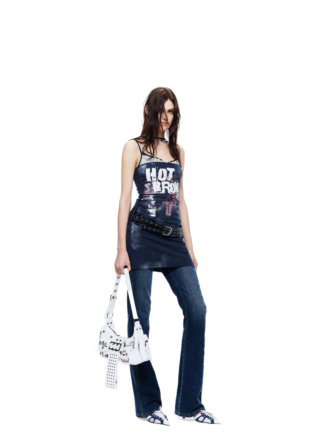Lace Splicing Sleeveless Dress