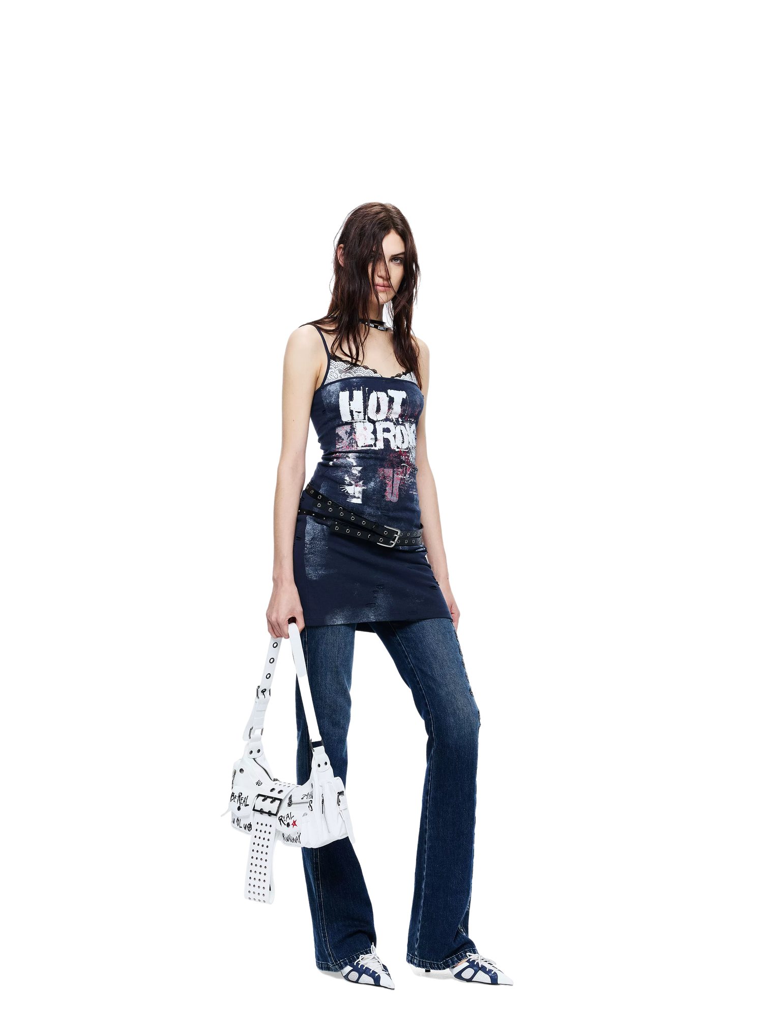 Lace Splicing Sleeveless Dress