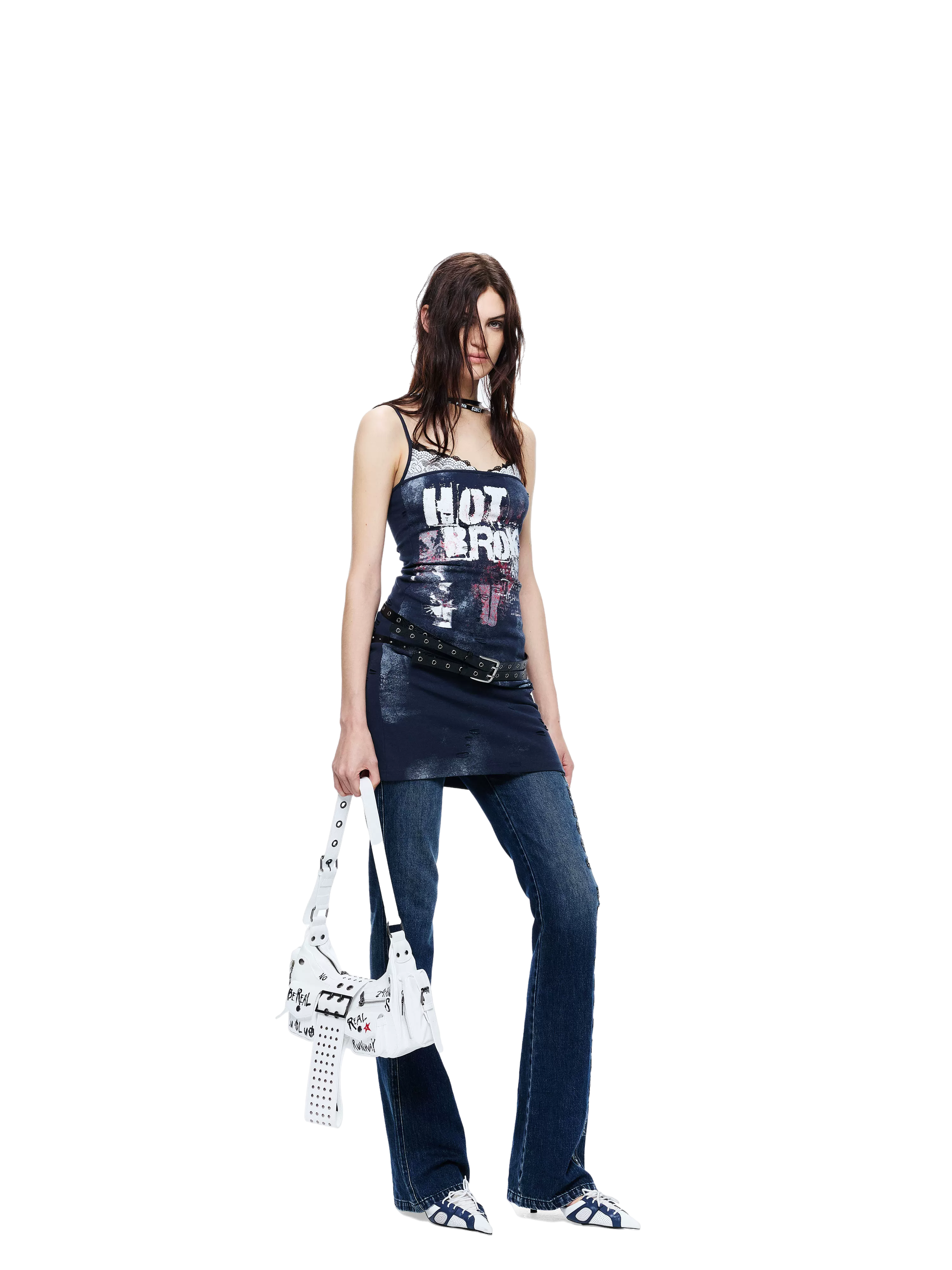 Lace Splicing Sleeveless Dress