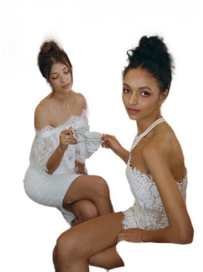 Lace Off-Shoulder Set
