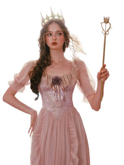 Violet Heliotrope Victorian Mesh Dress