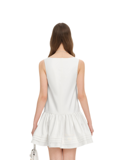 Floral Sleeveless Puff Dress