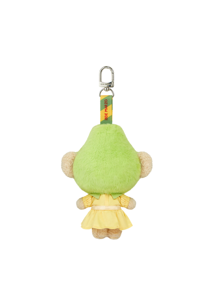 Plush Pear Fruit Keychain
