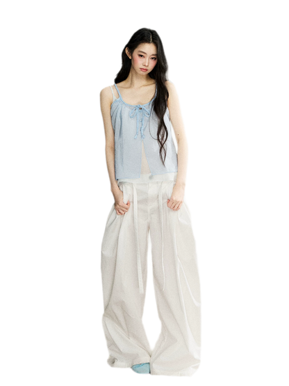 Two-Piece Tie Cardigan Set