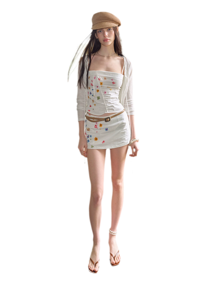 Summer Original Hand-Painted Skirt