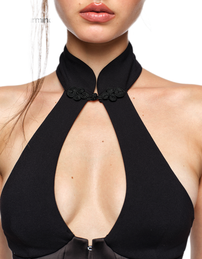 Halter Corset Cheongsam Top