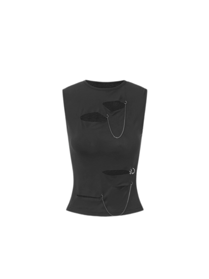 24ANS x UWA Hole Chain Tank Top
