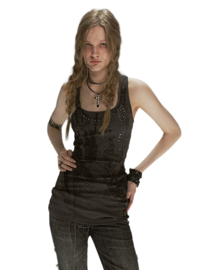 Tribal Feather Chain Cami