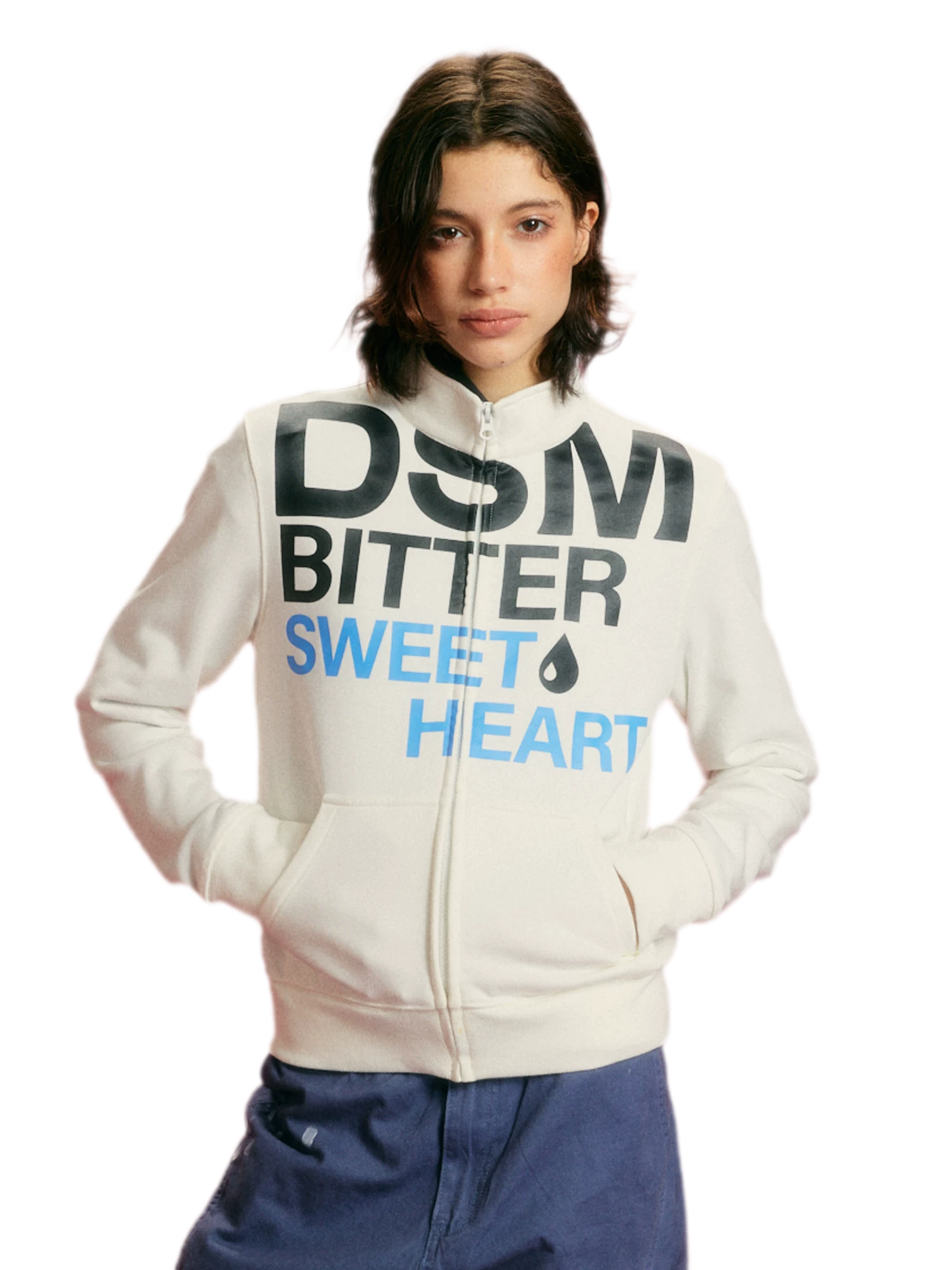 Terry Slim-Fit Stand-Collar Zip Sweatshirt