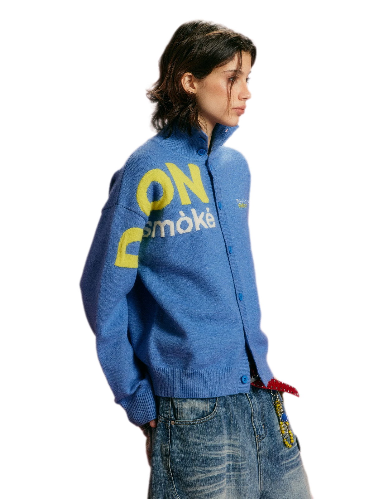 Arctic Velvet Logo Cardigan — טעינת תמונה 3 בתצוגת הגלריה