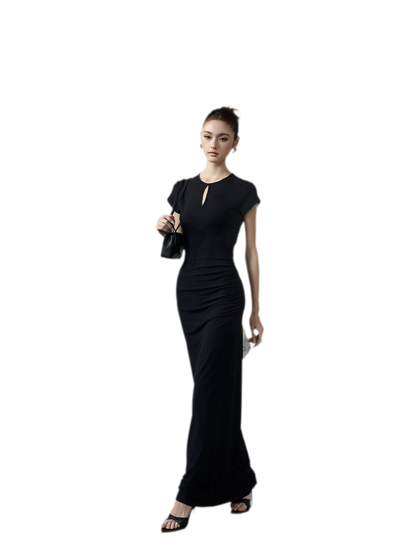 Keyhole Backless Dress