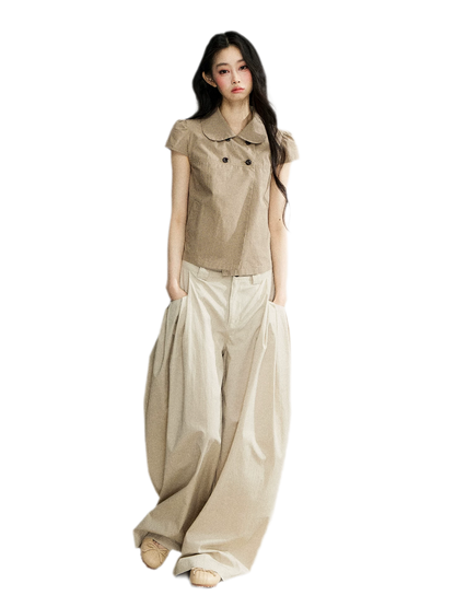 High Waist Wide Leg Pants