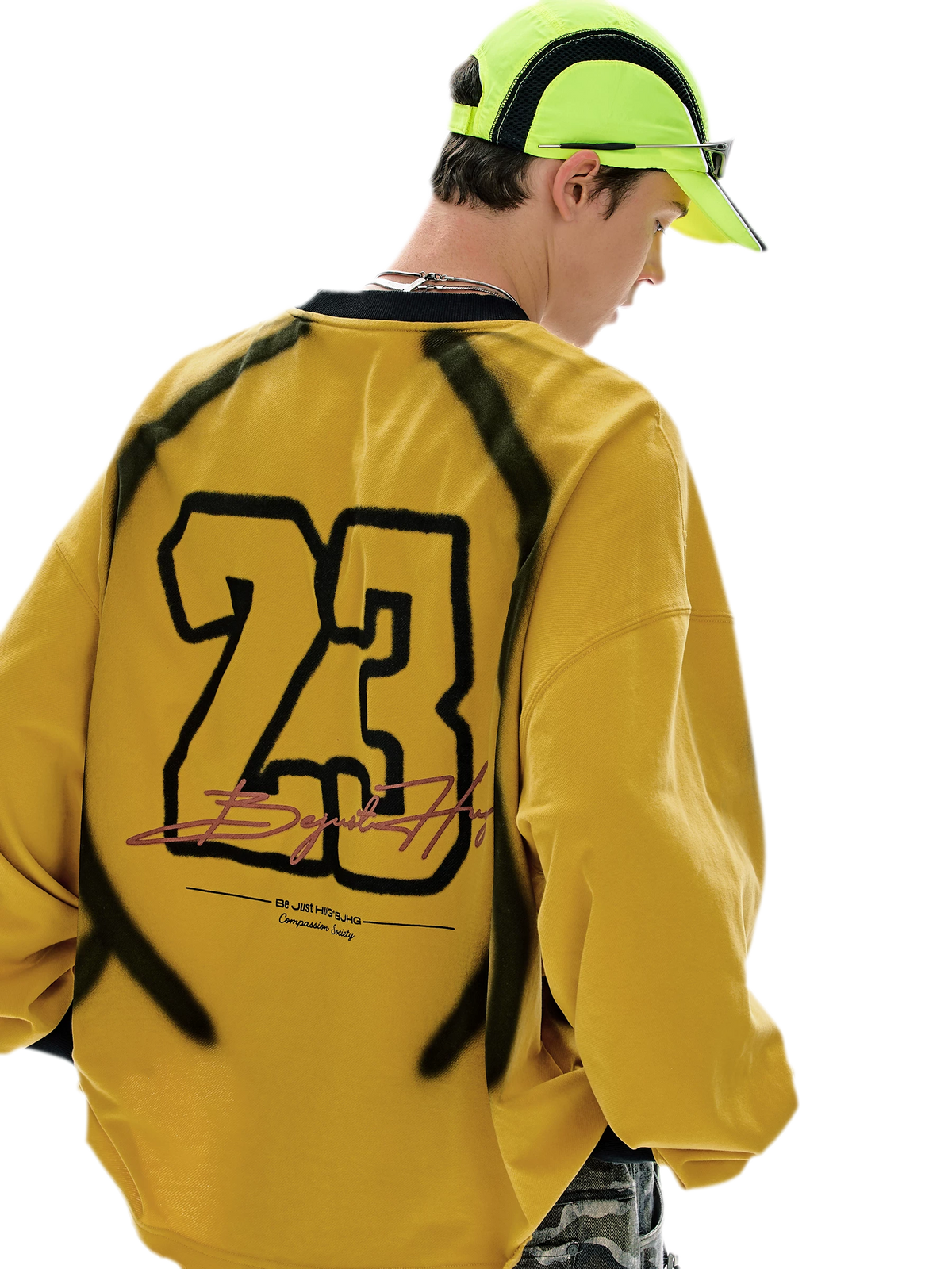Brushed Racing Graphic Long-Sleeve T-Shirt
