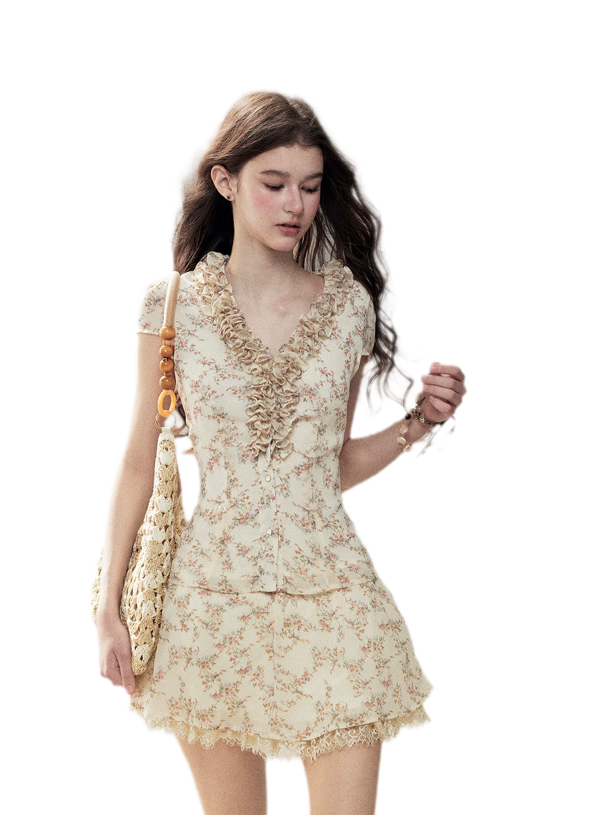 Floral Ruffle Set