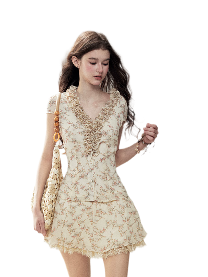 Floral Ruffle Set