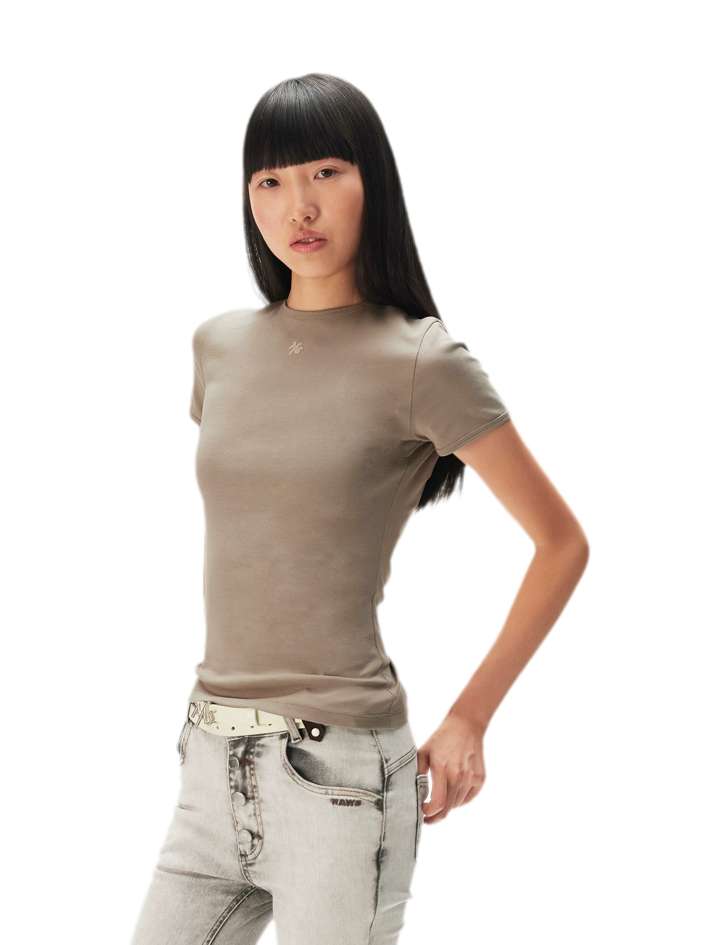 Cotton Stretch Fitted Tee