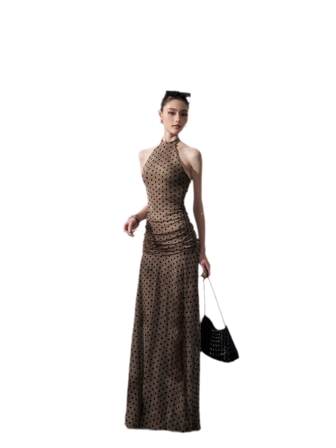 Polka Dot Backless Dress