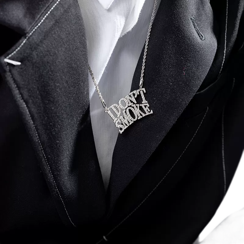 Limited Edition Logo Platinum Zircon Bracelet