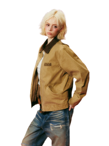 Washed Detroit Distressed Jacket