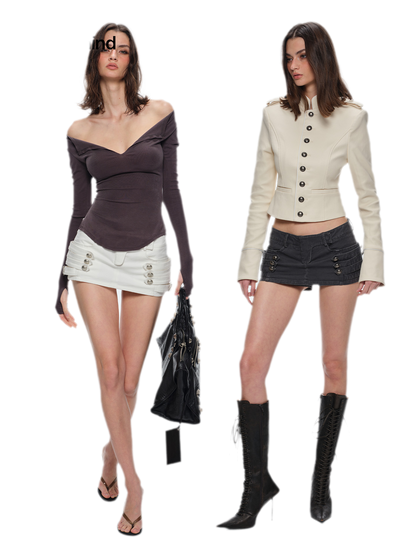 Cotton Utility Fitted Skort