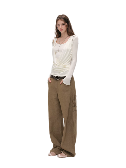 Modal Draped Layered Top