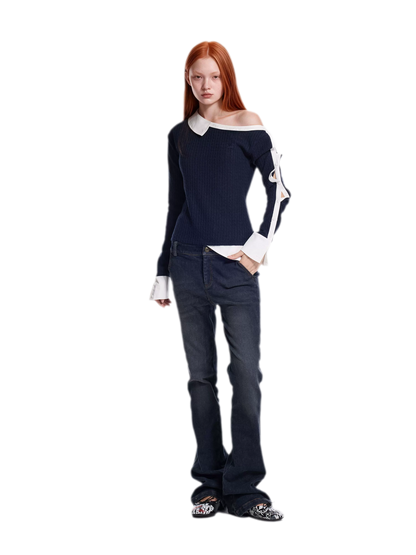 Cable Knit Cropped Sweater