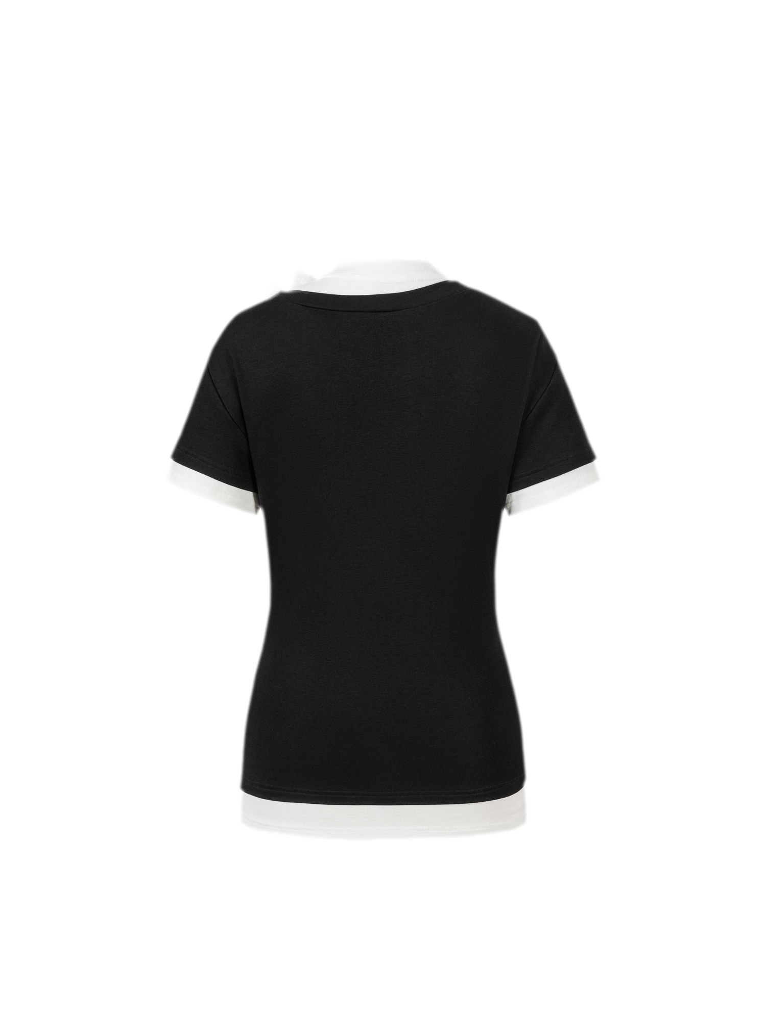 Off-Shoulder Layered Tee