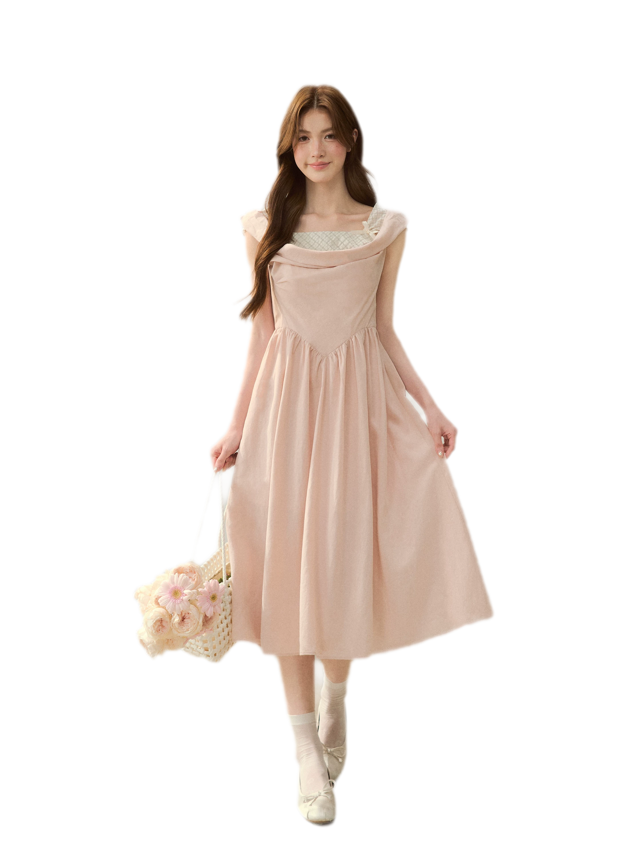 Lyocell Check Dress