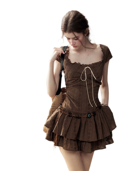 Cotton Eyelet Midi Dress