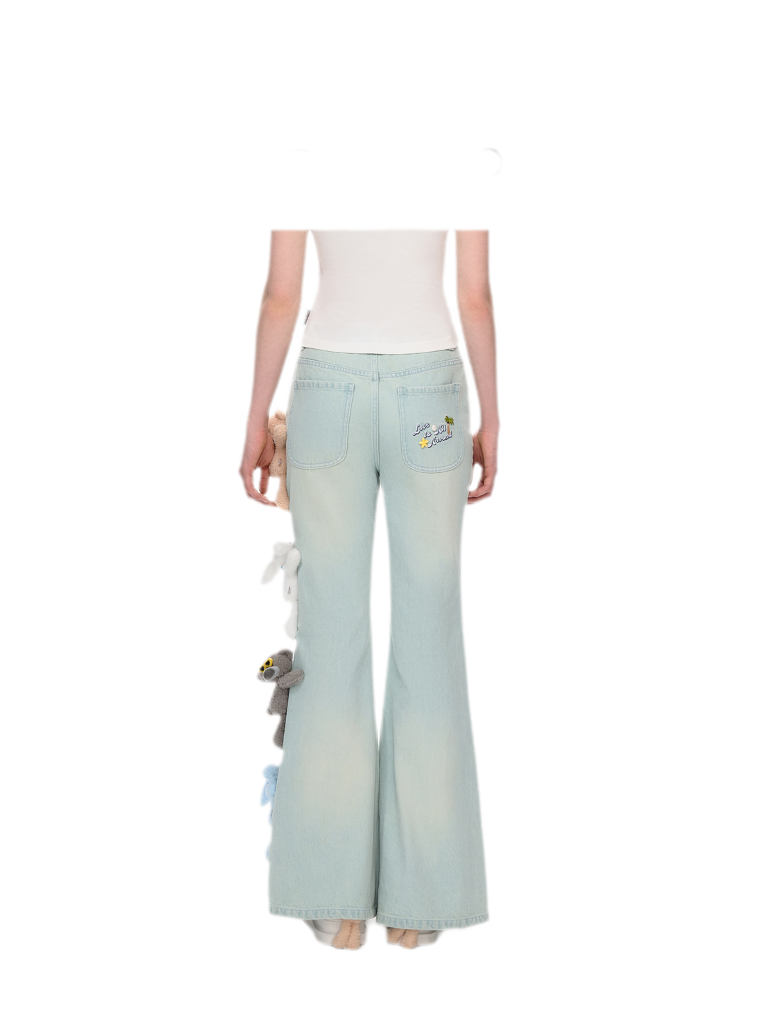 13DE MARZO Holiday Plush Denim Jeans – view 2