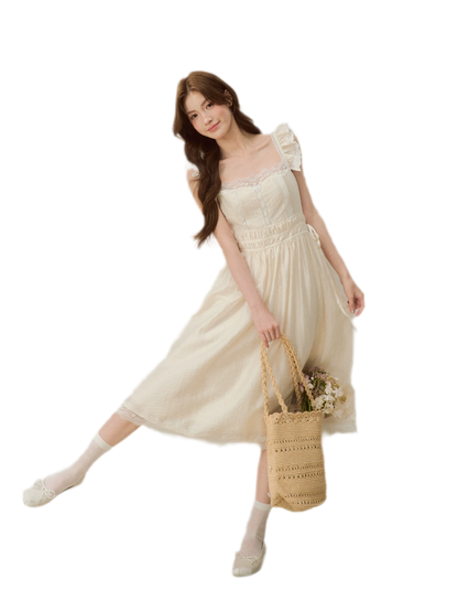 Lace Trim Slip Dress