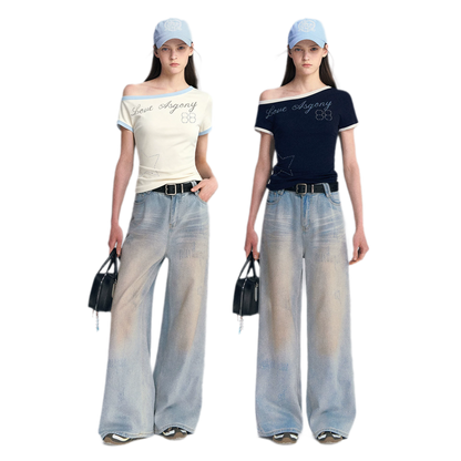 Lyocell Off-Shoulder Tee