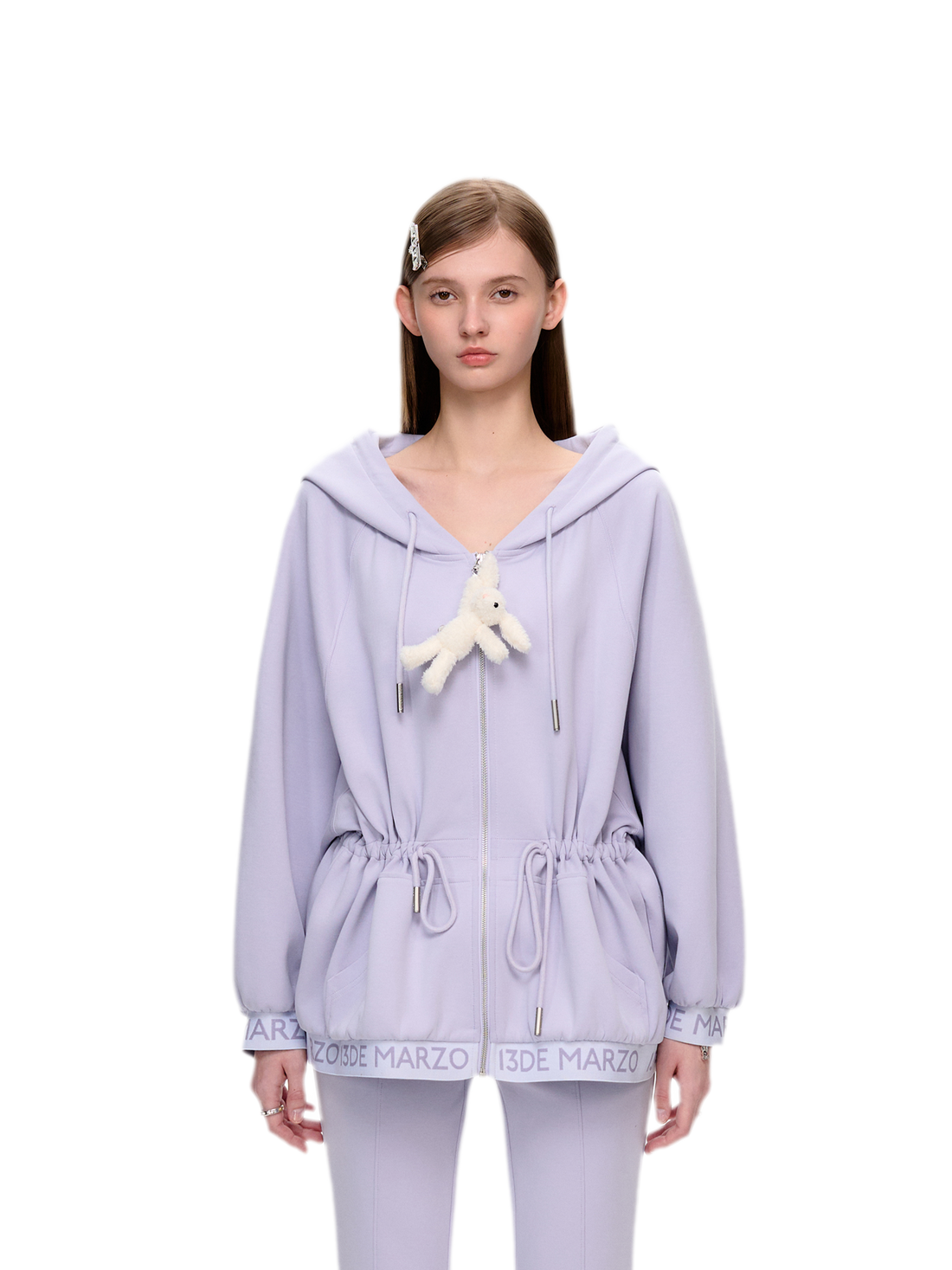 Logo Hooded Zip Jacket