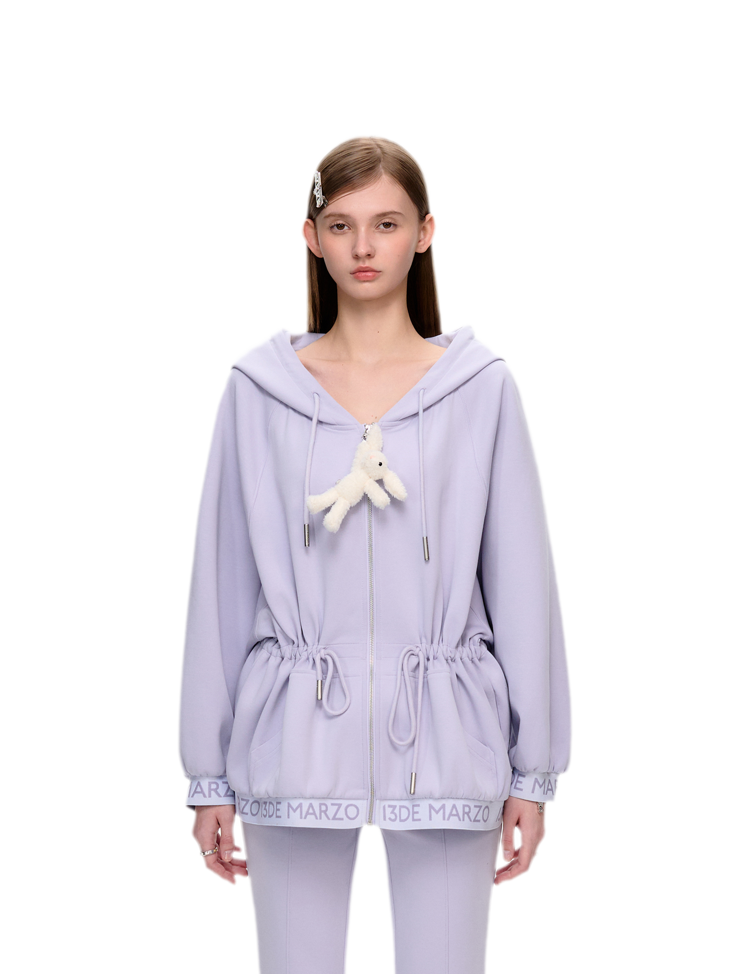 Logo Hooded Zip Jacket