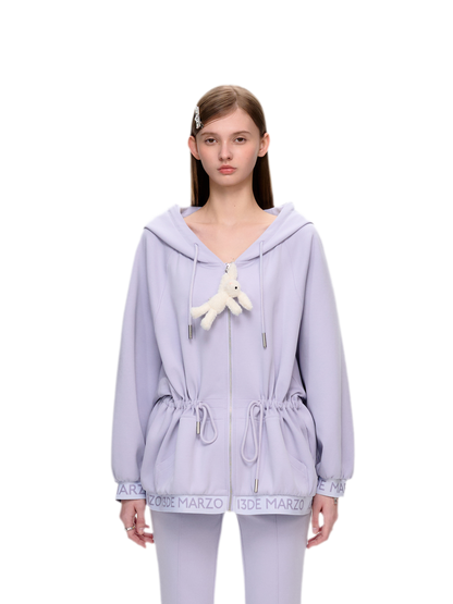 Logo Hooded Zip Jacket