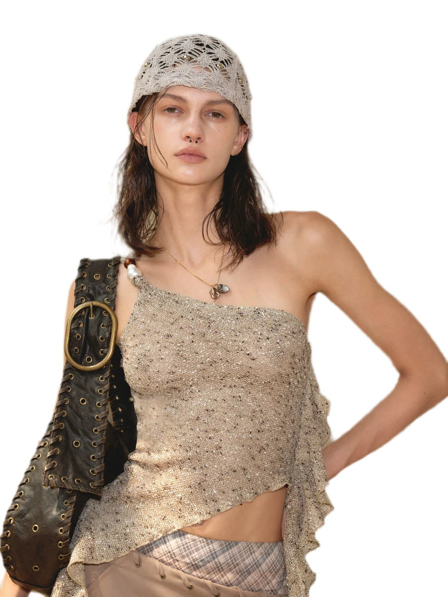 Beaded Asymmetrical Tank