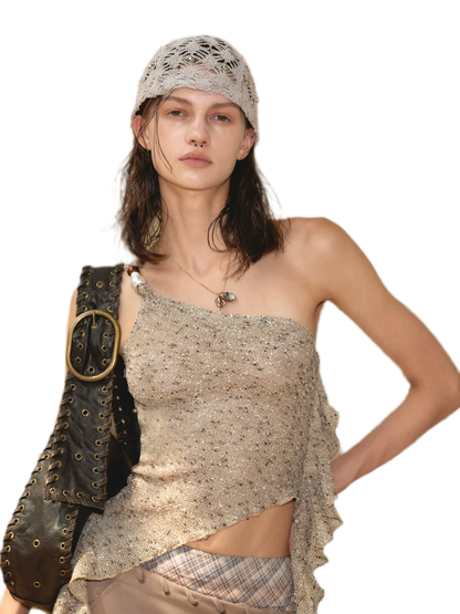 Beaded Asymmetrical Tank
