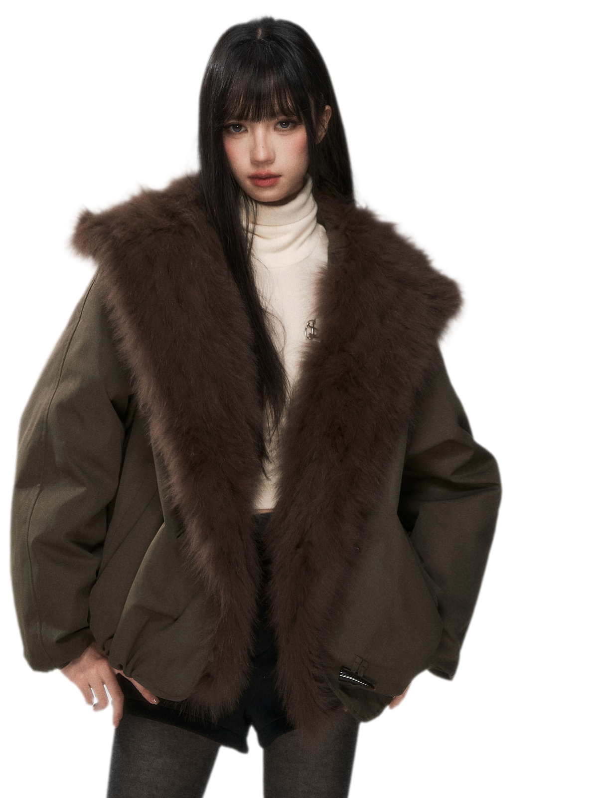 Goose Down Fox Fur Jacket