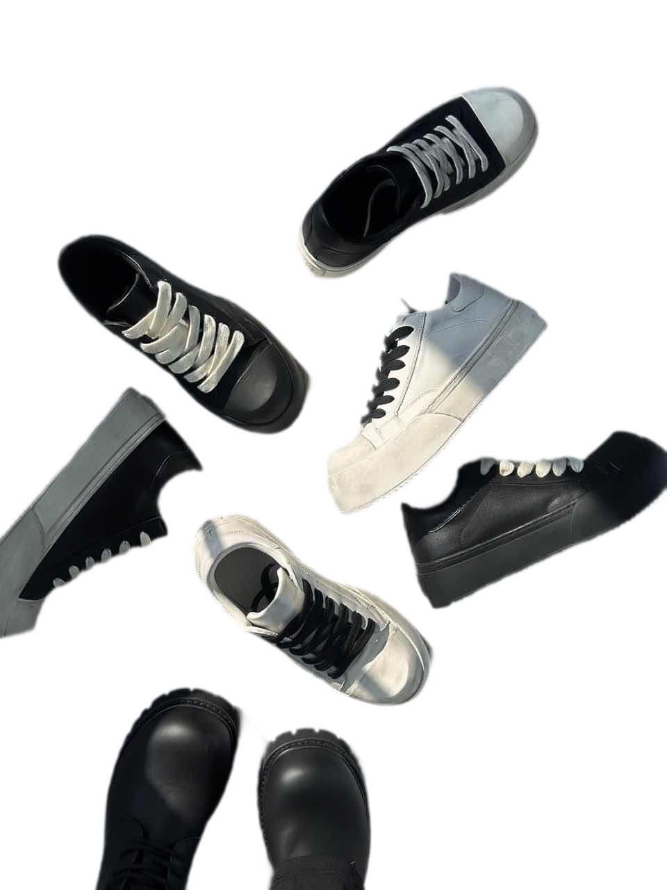 Leather Jumbo Platform Sneakers