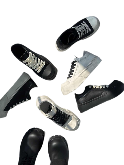 Leather Jumbo Platform Sneakers