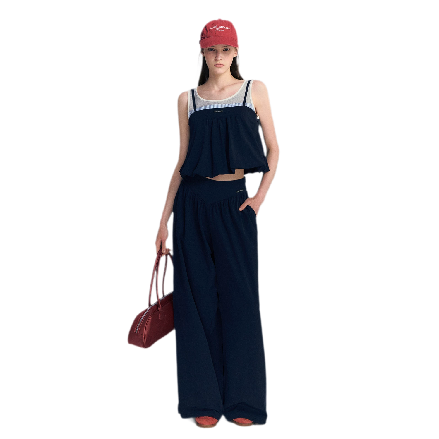 Contrast Faux Layered Set