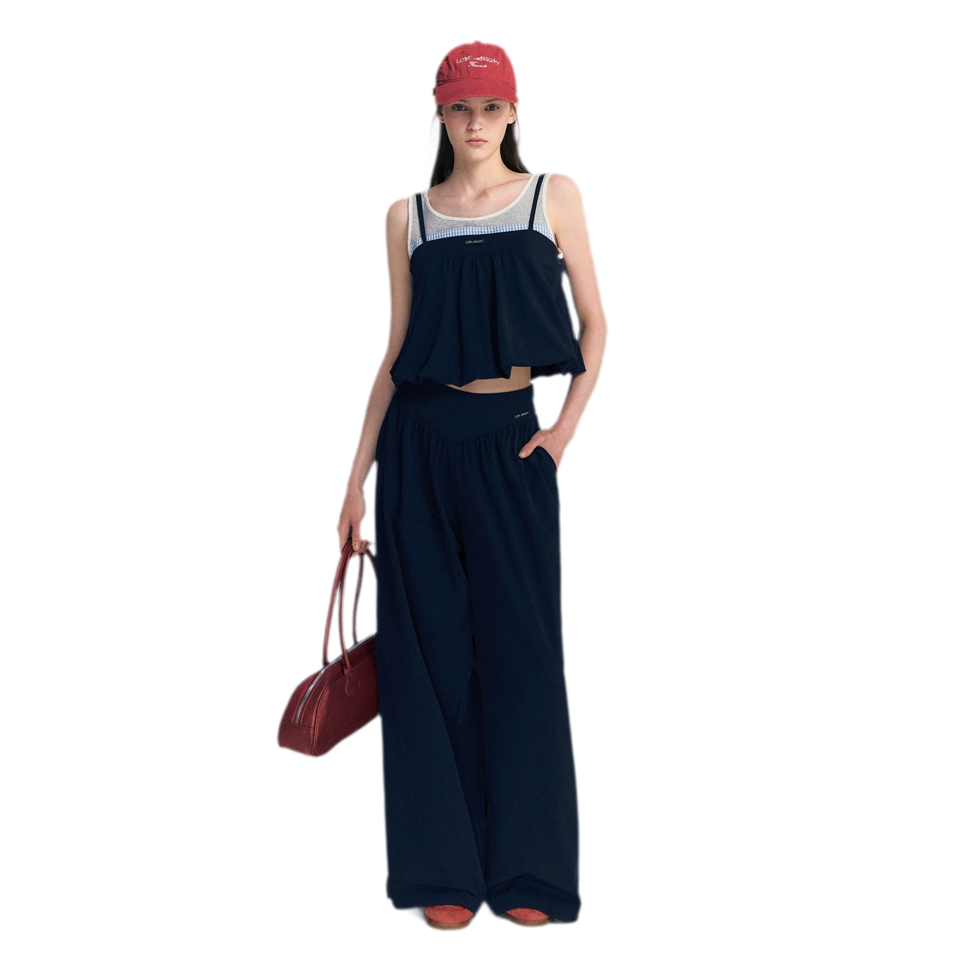 Contrast Faux Layered Set