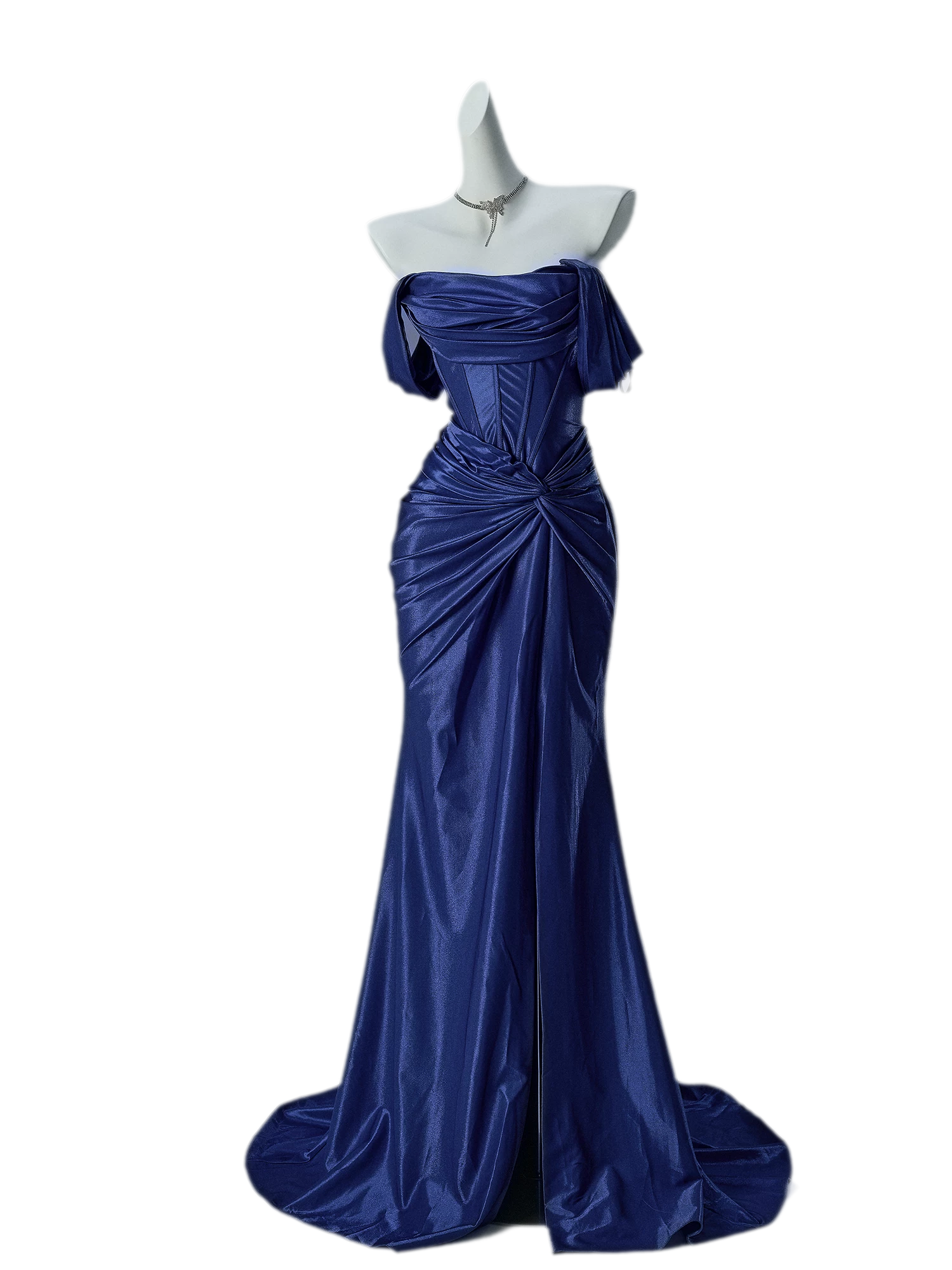 Deep Blue Mermaid Gown