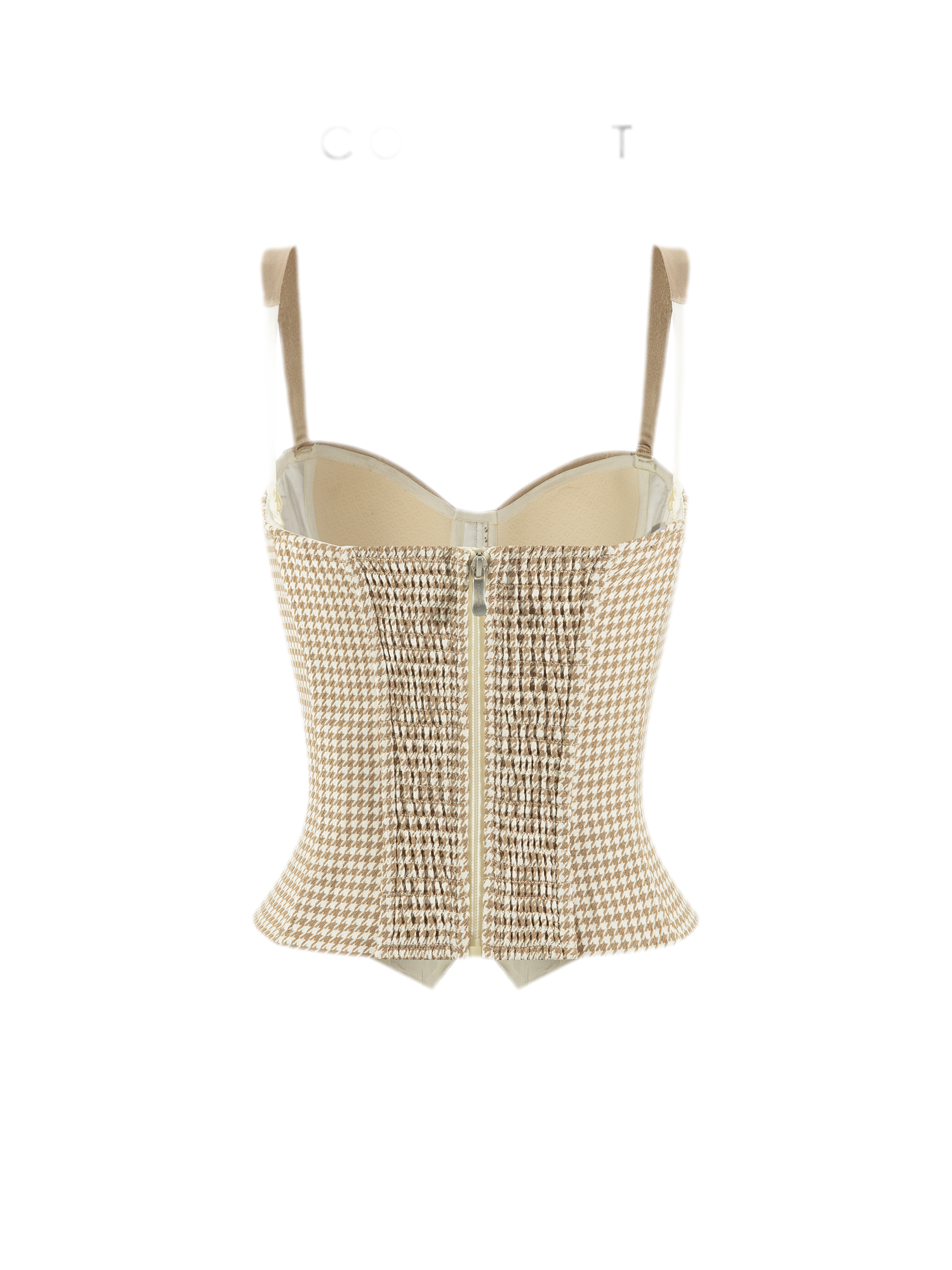 Gilded Houndstooth Corset Camisole